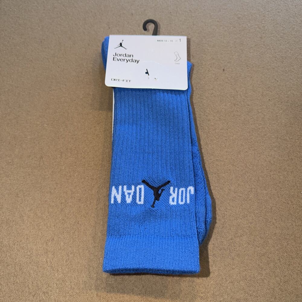 Jordan Men’s Everyday Crew Socks Blue If3100-400 Size: XL 12-15